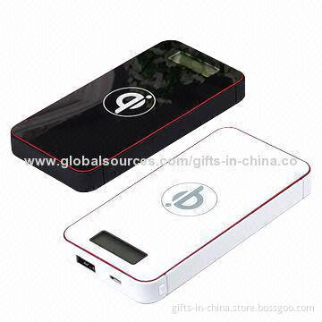 Wireless Chargers for Mobile Phones with 4,000mAh Capacity, LCD Display Indicator
